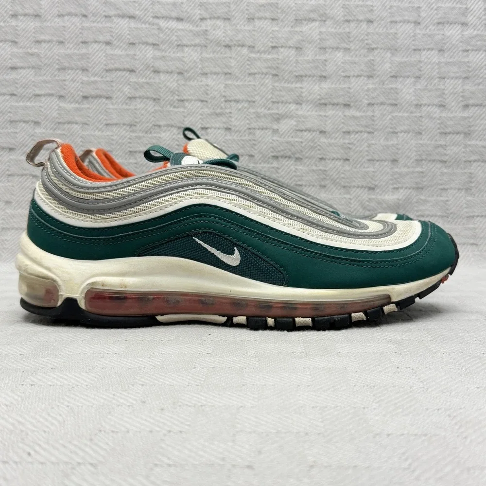 Nike Air Max 97 Miami Hurricanes (GS) Kids‎ Size 7 Green 921522-300